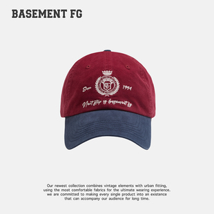 BASEMENT FG美式复古简约百搭休闲拼色棒球帽鸭舌帽254010038023