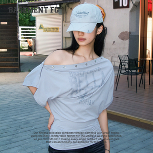 BASEMENTFG极简风棒球帽女夏季遮阳帽字母印花254010011020