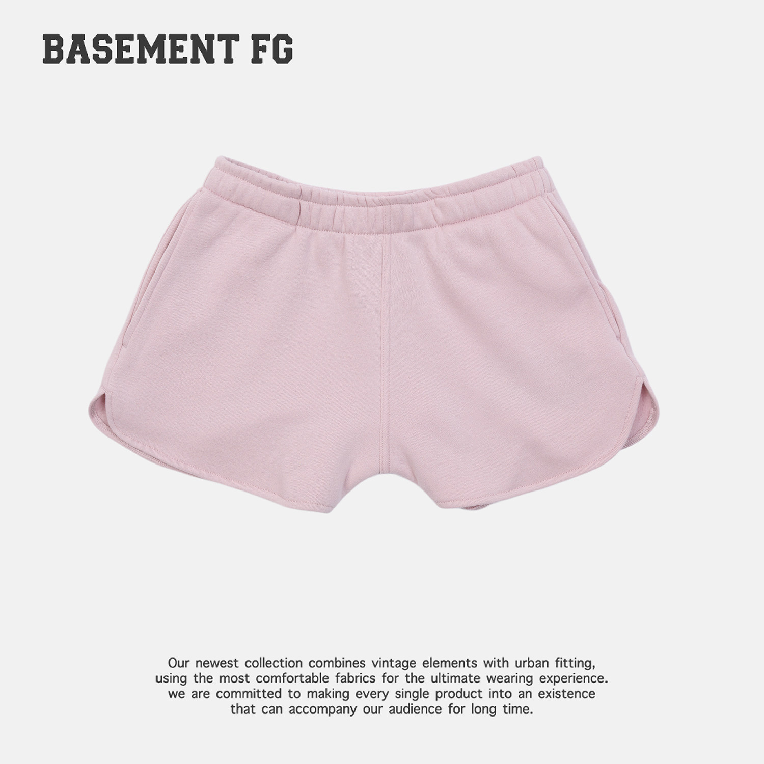 BASEMENTFG高腰A字运动短裤女显瘦百搭休闲热裤261130050025