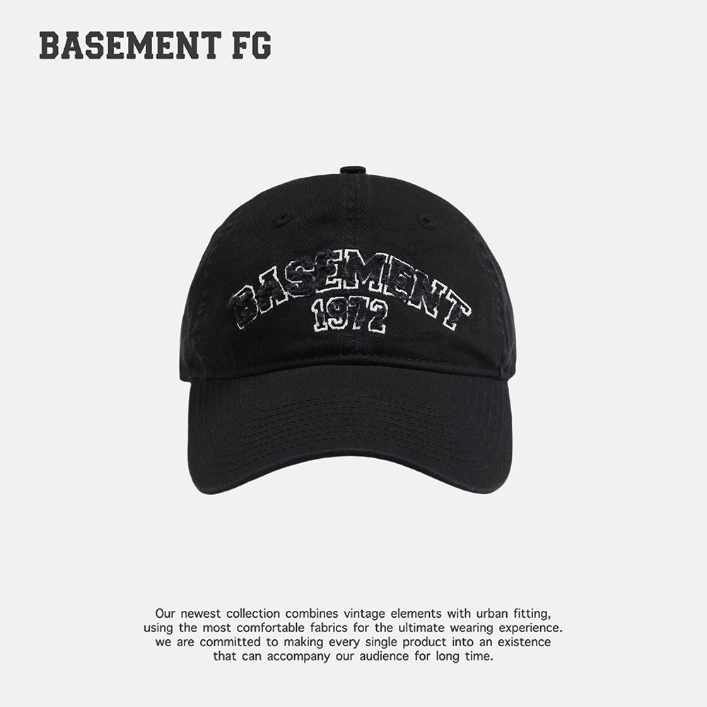 BASEMENT FG 美式复古简约百搭休闲宽松棒球帽鸭舌帽254010018001 - 实物图