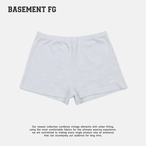 BASEMENTFG复古运动风印花短裤女宽松百搭休闲短裤261130045028