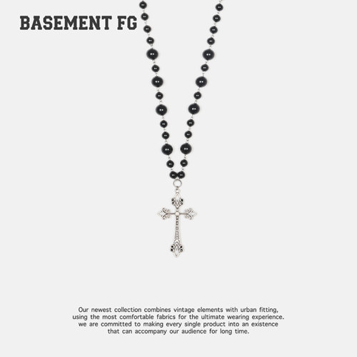 BASEMENT FG美式复古简约百搭休闲十字架项链254200021097