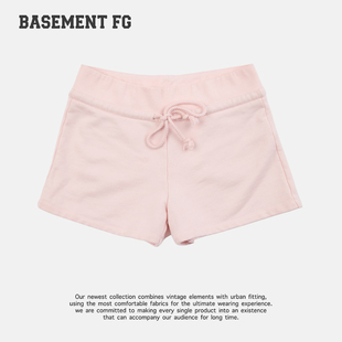 BASEMENTFG运动短裤女夏季系带宽松显瘦休闲热裤261130038025