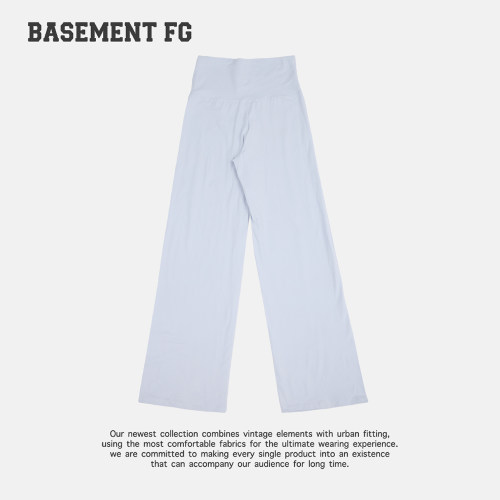 BASEMENTFG极简风高腰阔腿裤垂感舒适显瘦休闲裤261120016028