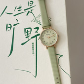 手表女款 简约初高中考试石英表 学生ins风小众清新女生夜光指针式