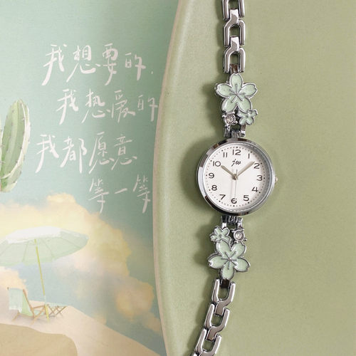 高颜值显白ins风花朵手链手表