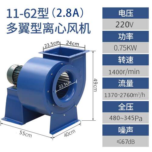 新款11-62离心风机厨房排