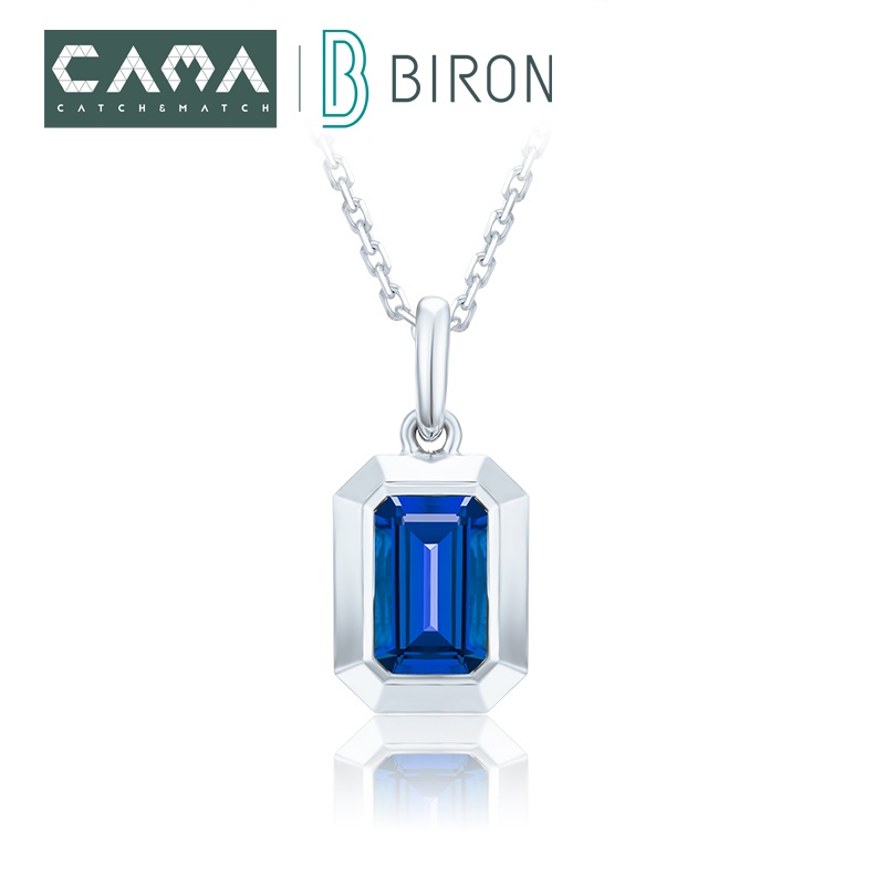 CAMA [Synthesis/Handle]Xpress Geometry series Cultivation Sapphire Pendant EFV4in the Jewelry/Diamond/Jade/Gold , Artificial gems/Processing gems, 合成（处理）红蓝宝石颈饰 category - from Buy2taobao.com to provide professional Taobao agent buy service
