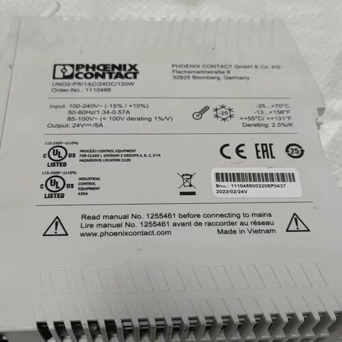 售前询价电源+UNO2-PS/1AC/24DC/120W输入