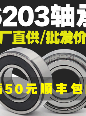 6303ZZ6303RS深沟球法兰轴承型号大全高速电机专用微型迷你小轴承