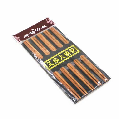 【加长竹木筷】原木筷子正宗火锅筷 无漆无蜡防霉 家用吃饭筷子