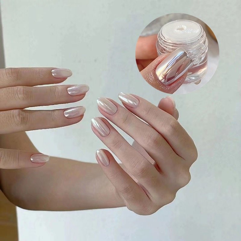 新款天空之镜美甲极光粉仙女粉冰透粉幻彩人鱼镜面粉魔镜粉贝壳粉