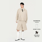 FengChenWang26早春裁剪褶裥轻薄翻领夹克男女同款 新品 外套