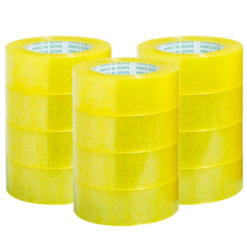 高粘透明米黄封箱打包胶带