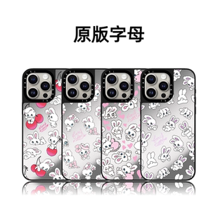 CASETiFiY联名蝴蝶结顽皮爱心小白兔适用于iPhone16promax苹果15plus手机壳14磁吸13卡通12华强北平替可爱女