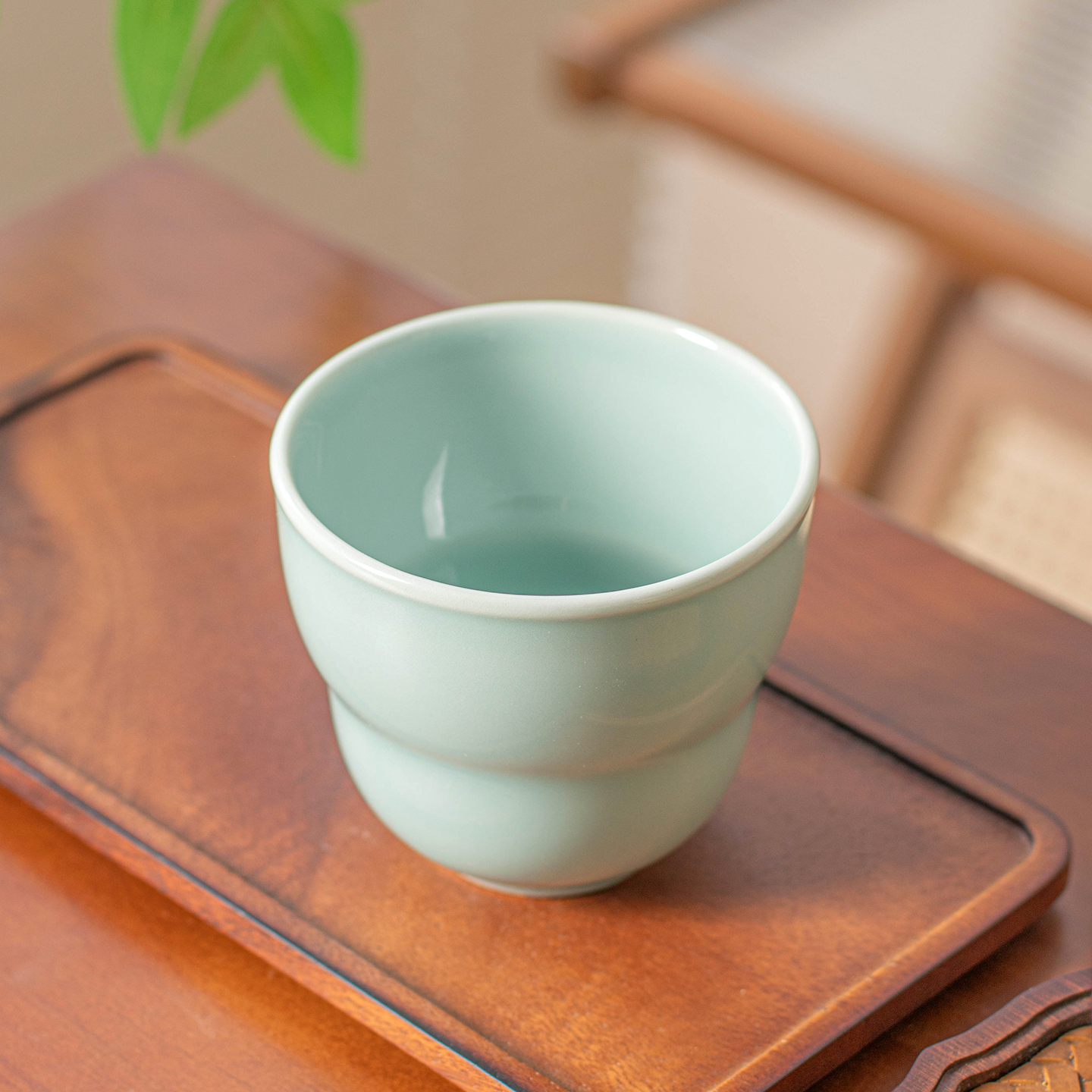 龙泉西冲青瓷高颜值葫芦水杯茶杯