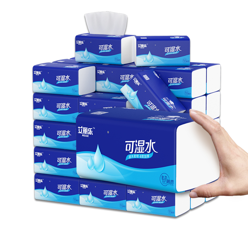艾丽乐整箱18包卫生纸家庭实惠装