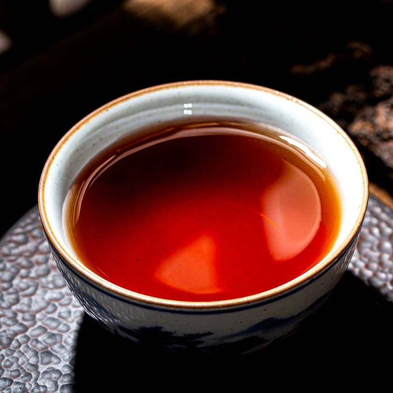 冰岛古树老茶头 2018年野花香普洱茶熟礼盒装熟普洱茶小沱茶560克