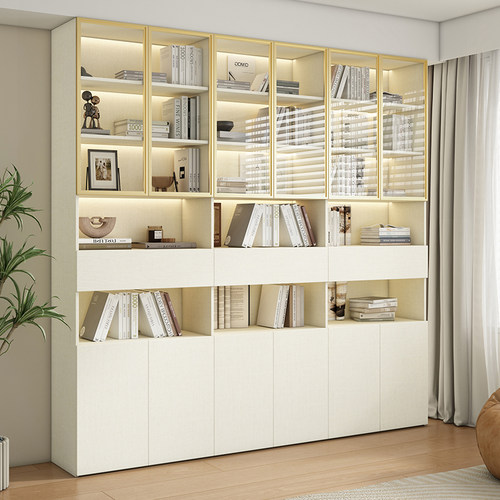 木具格实木定制落地书柜