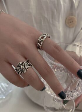 欧美潮流复古做旧新款泰银链扣