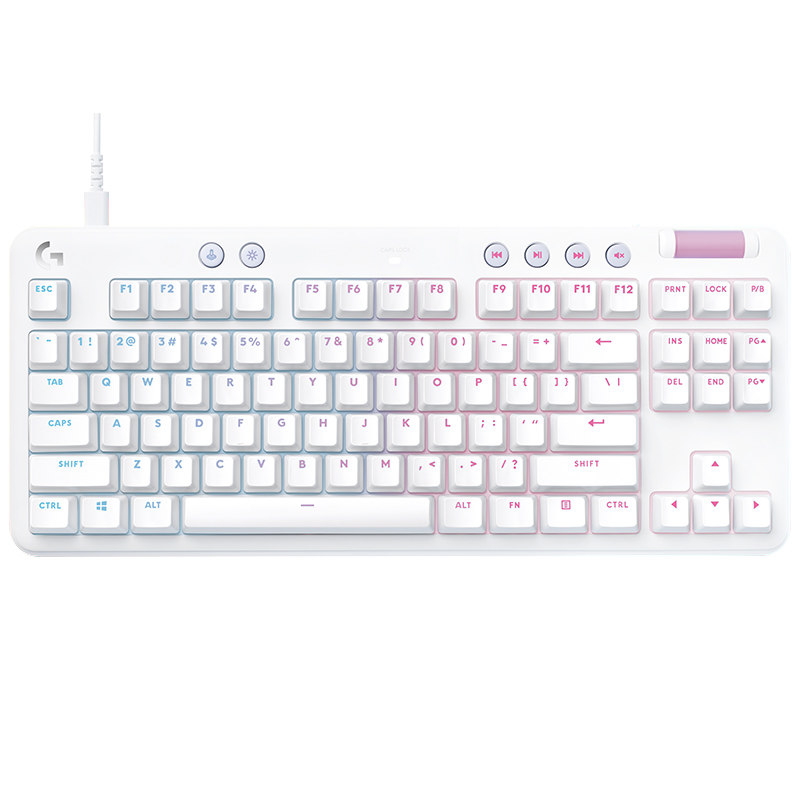 罗技G713极光机械有线键盘电竞游戏87键自带掌托RGB背光