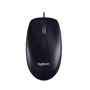 罗技M91P有线办公鼠标简约男女生台式笔记本电脑家用m90m100r大