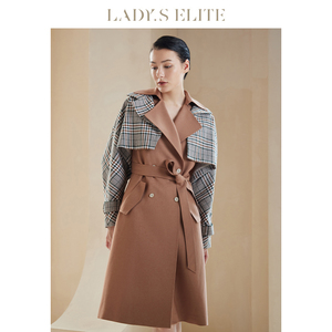 LadySElite/慕裁 风衣两件套女2024春无袖风衣短款时尚外套