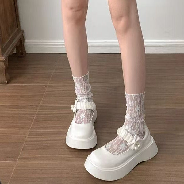 法式松糕厚底小皮鞋女复古百搭英伦风配裙子乐福鞋女2025春夏新款