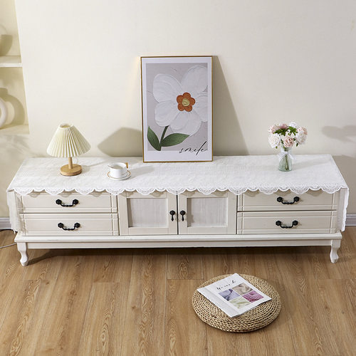 法式鞋柜垫台面桌布盖巾长条布艺盖布美式风电视柜五斗柜桌垫罩巾
