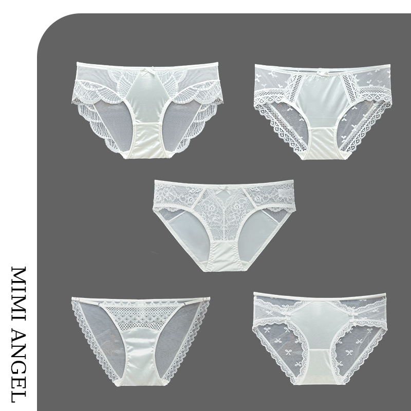 MimiAngel纯欲无痕蕾丝内裤女