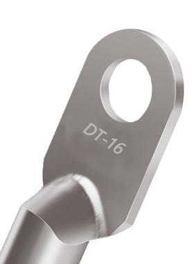信霆 圆形铜线耳接线端子铜鼻子 DT-16 DT-16平方20个/包 银白色