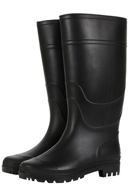 信霆 XT-LBYX-45 磨砂高筒雨鞋黑色防滑耐磨水鞋 45码