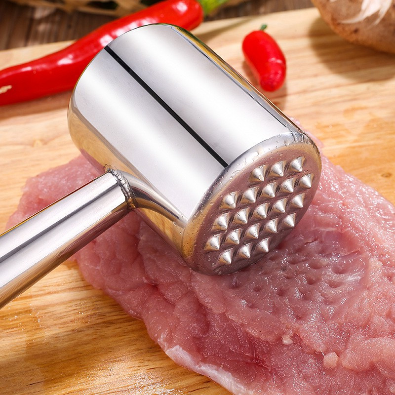 打肉锤厨房敲肉锤家用松肉拍肉牛排锤子不锈钢砸肉锤工具敲打神器
