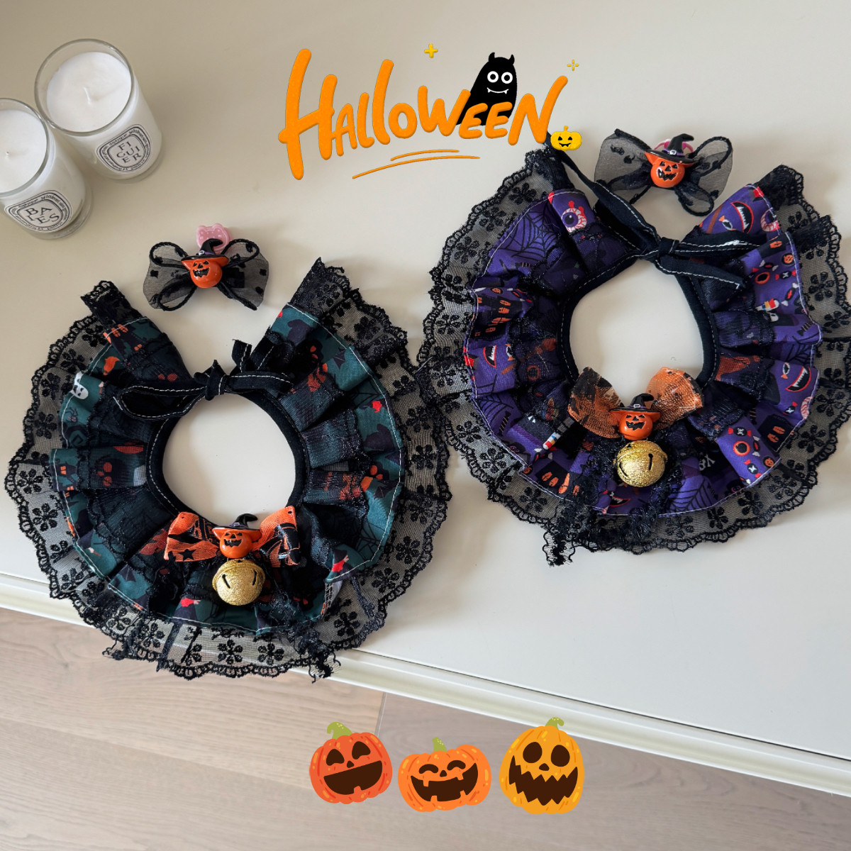 万圣节狗狗猫咪围脖宠物饰品节日装扮道具蕾丝口水巾围兜拍照布偶,宠物/宠物食品及用品,围巾/口水巾,淘宝优惠券,粉丝福利购,淘宝优惠卷