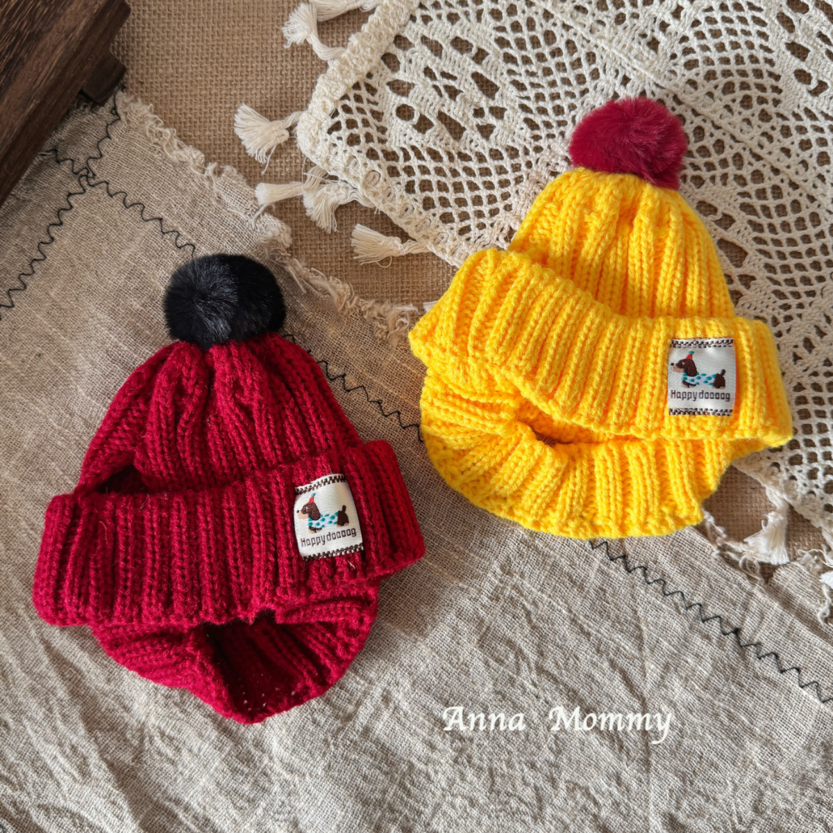 秋冬宠物狗狗帽子简约舒适针织可爱小毛球猫咪头套毛线帽比熊泰迪,宠物/宠物食品及用品,帽子,淘宝优惠券,粉丝福利购,淘宝优惠卷