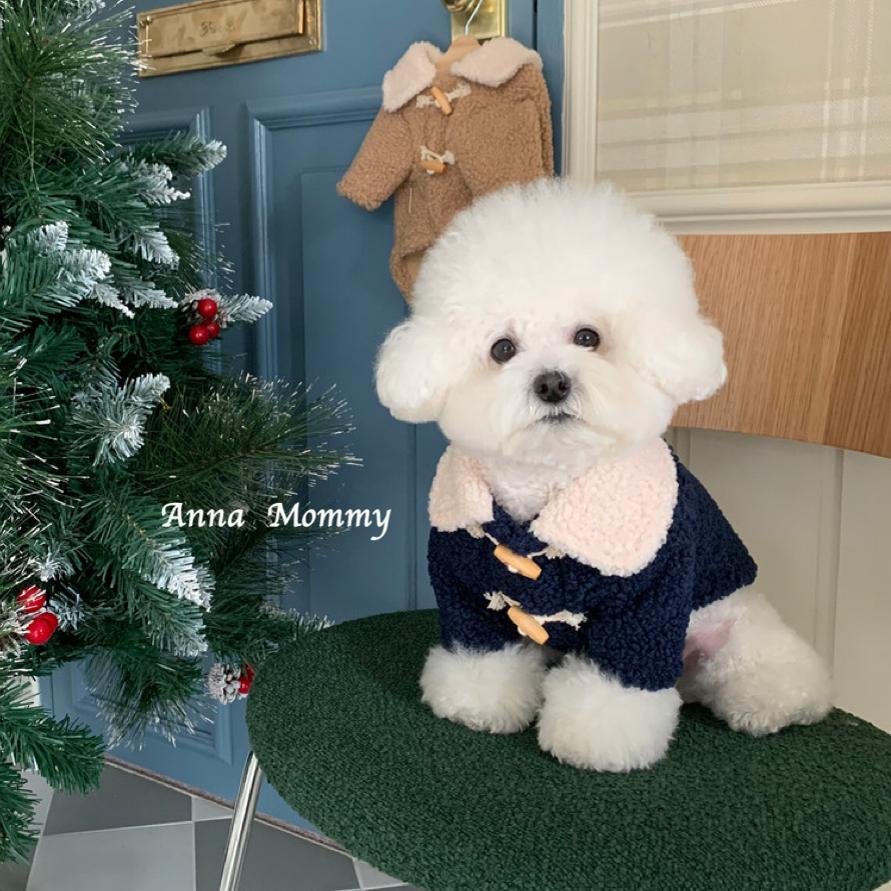 狗狗衣服秋冬加厚保暖带扣摇粒绒外套猫咪布偶泰迪博美比熊小型犬