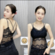 早春蕾丝吊带美背加厚带胸垫甜美法式 性感交叉背心内搭文胸2273潮