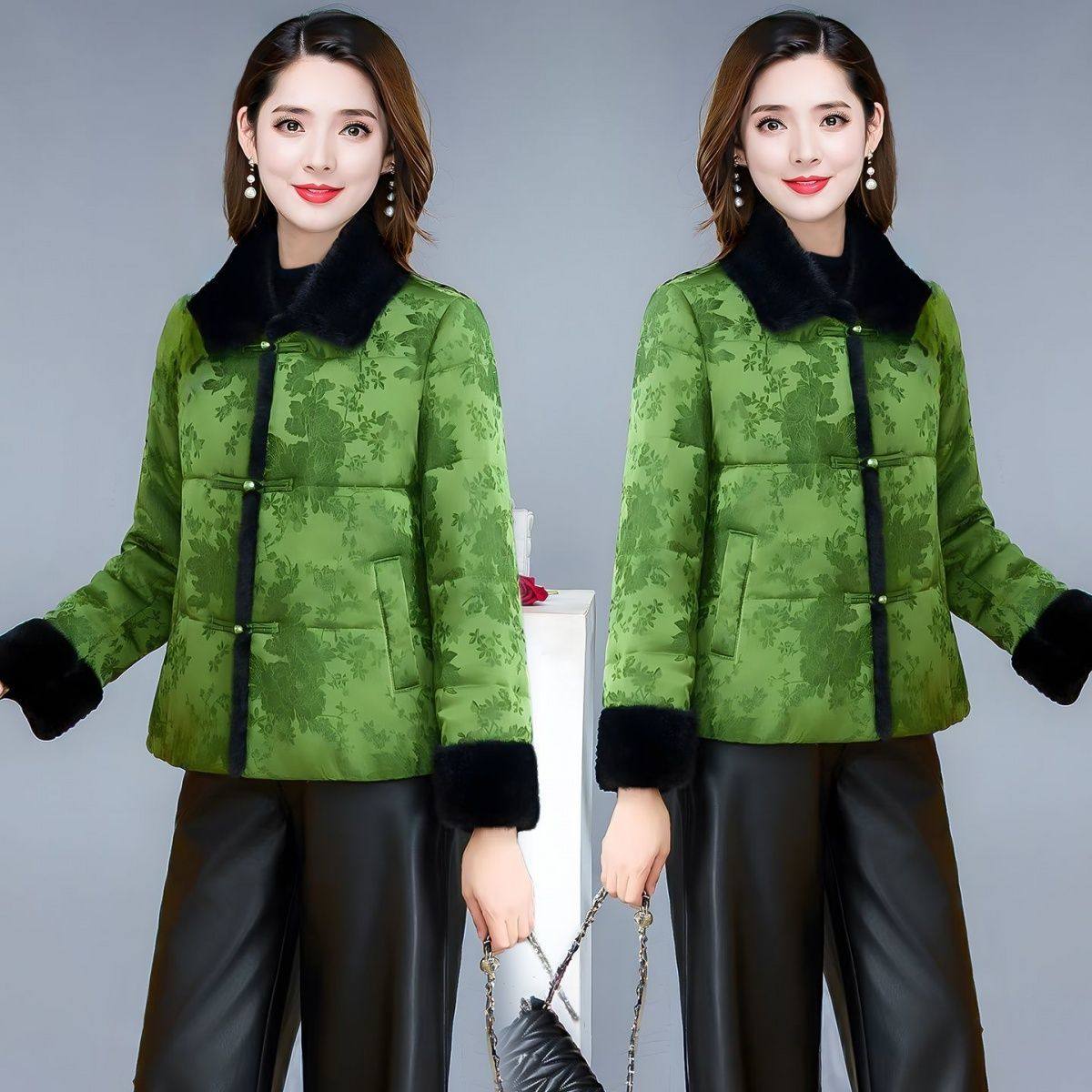 妈妈中式国风棉袄棉服2025年冬季新款时尚盘扣保暖棉衣外套,女装/女士精品,棉衣/棉服,淘宝优惠券,粉丝福利购,淘宝优惠卷