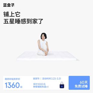 蓝盒子小蓝垫T2Pro记忆棉床垫薄垫家用软垫酒店专用双人榻榻米垫