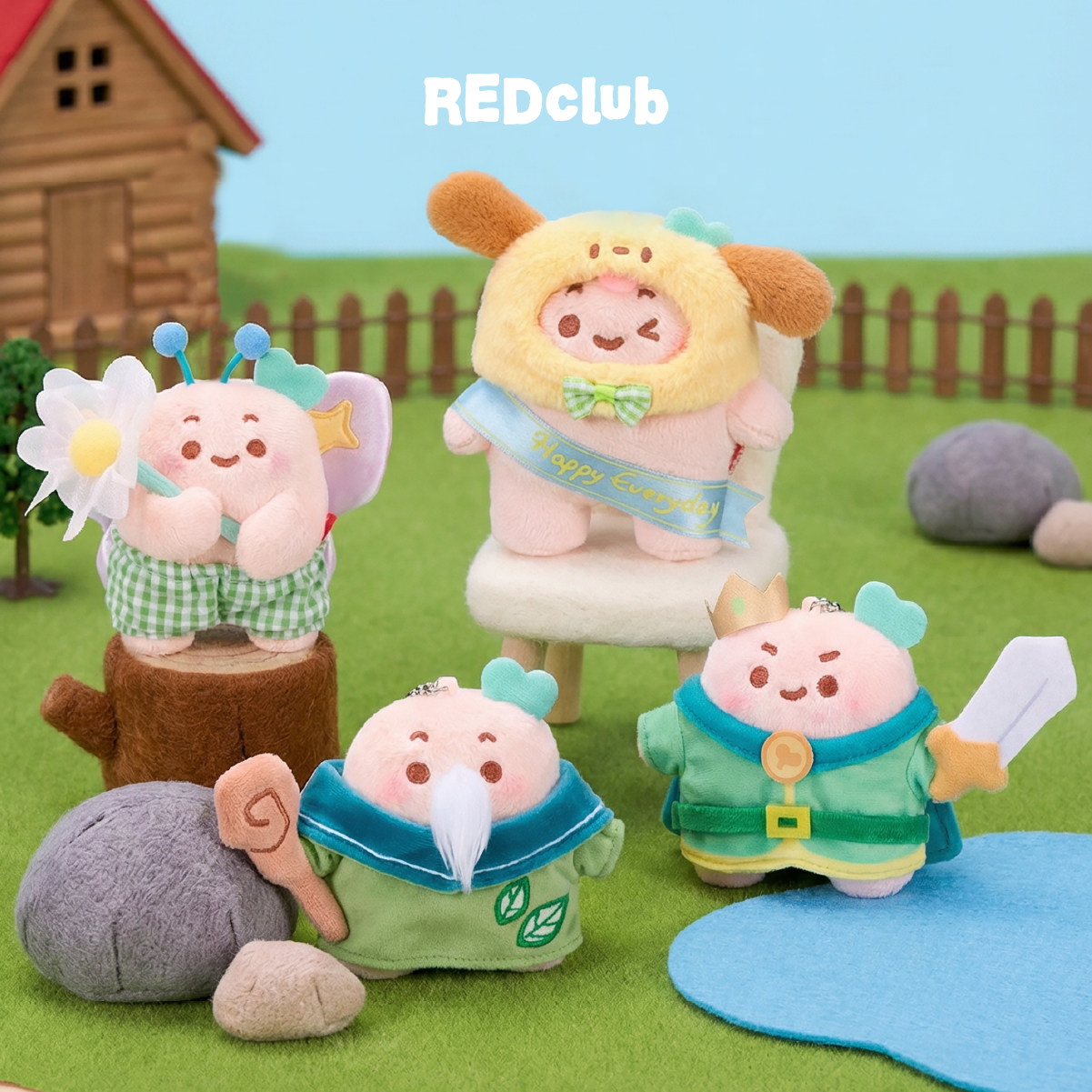 REDclub「绿人薯」薯队长治愈系mbti毛绒挂件红书周边生日礼物萌