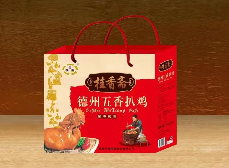 经典复古礼盒装五香德州桂香斋牌扒鸡特产送礼鲜香嫩厂家发货整鸡