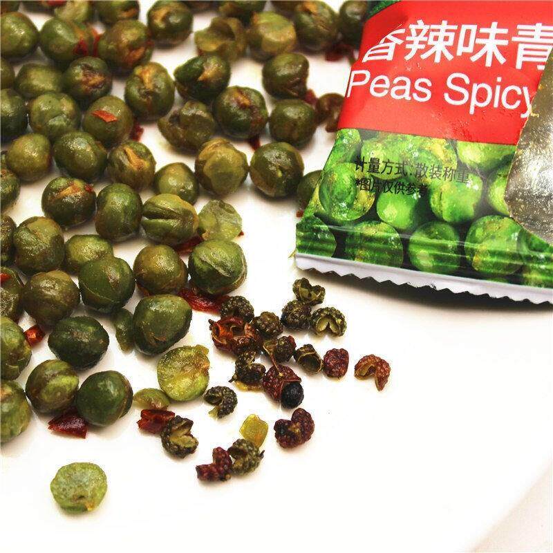 甘源香辣青豌豆500g含花椒粒辣椒粒麻辣青豆爽口椒麻小包装零食