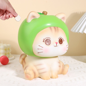2026年新款 大号可爱水果猫咪存钱罐儿童男女孩防摔储钱罐成人礼物