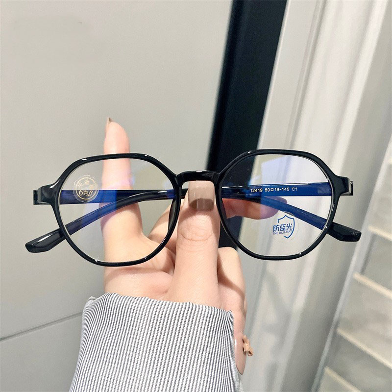 新款气质亮黑色tr90超轻眼镜