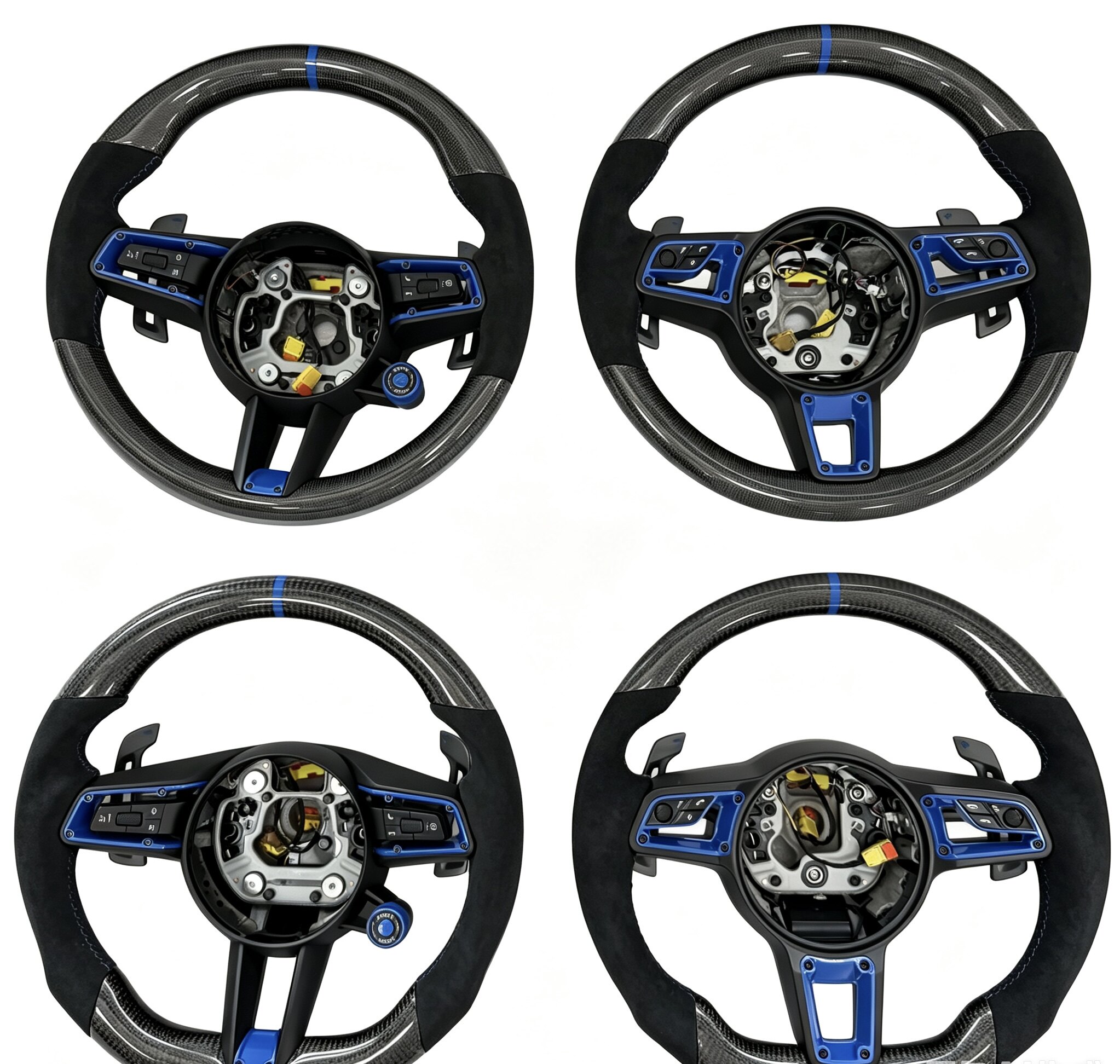 适用于保时捷Porsche911/992帕拉梅拉卡宴老改新方向盘碳纤维