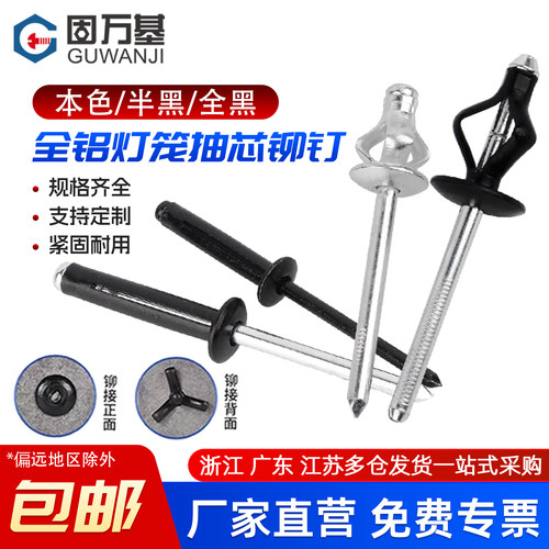 【免费开专票】全铝大帽沿拉铆钉
