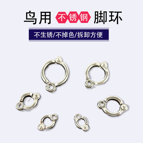 鹦鹉脚环脚链活扣超轻玄凤和尚牡丹专用脚环用品用具拴鸟放飞绳
