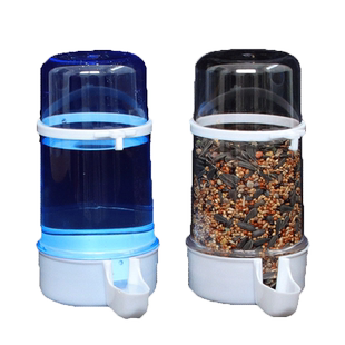 自动喂水下料食盒鸟用品用具自动饮水器喂食器八哥鹦鹉大号下料盒