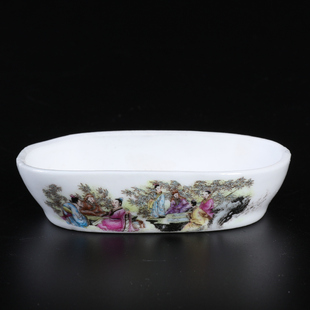 鸟用洗澡瓷澡盆鸟笼配件鸟食碗鸟洗澡盆绣眼洗澡盆靛颏黄雀洗澡盒