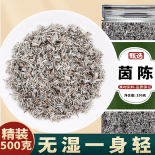 棉茵陈中药材500g野生特级三月新鲜茵陈蒿茶功效与作用泡水喝白蒿